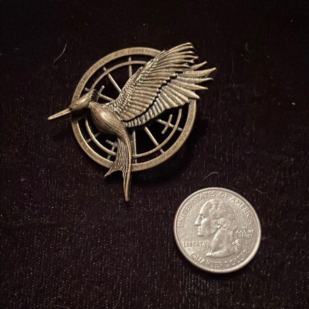 Gold Mockingjay Pin